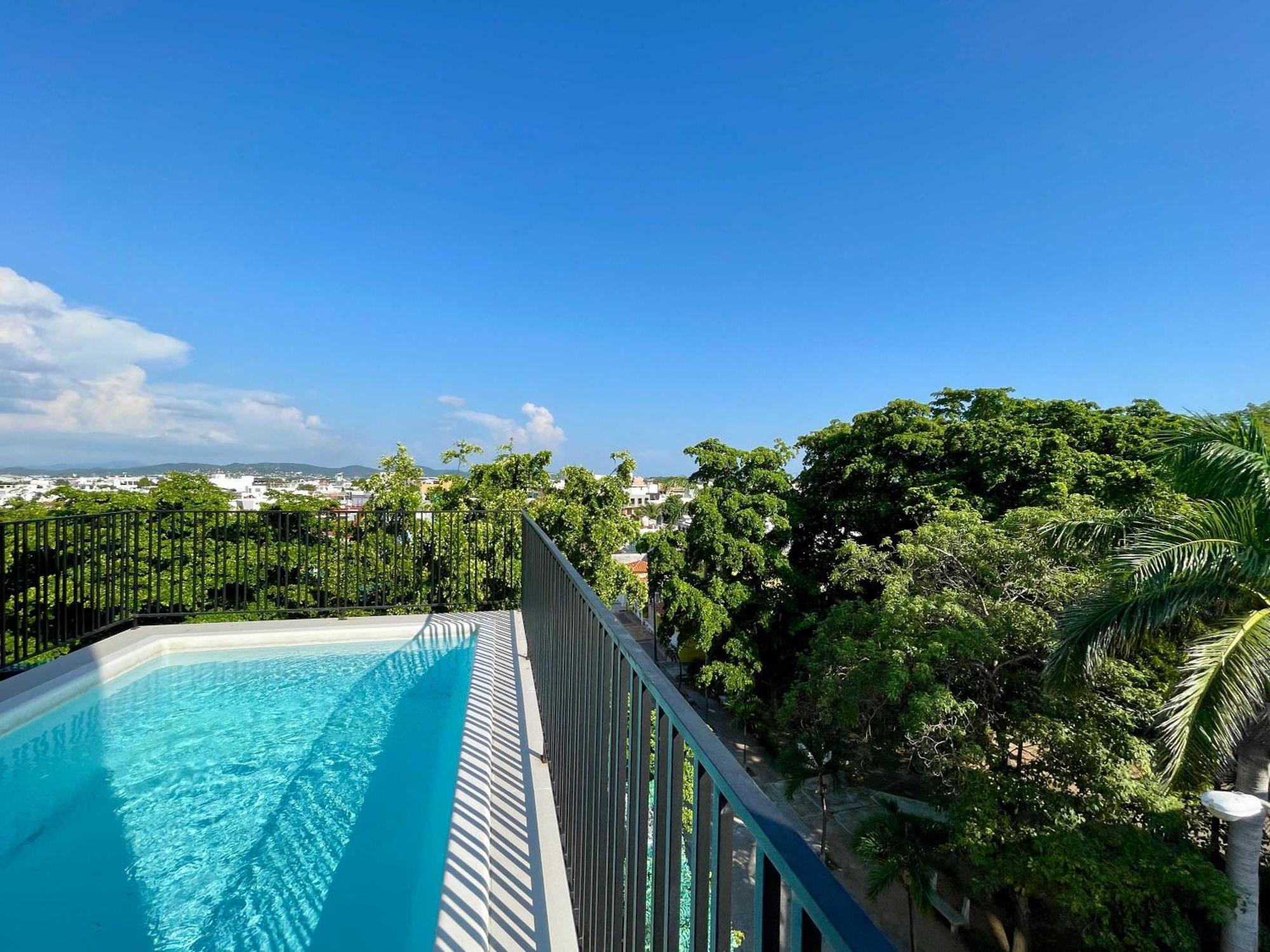Depa Para 6 Con Alberca En Roof - Perlas 9 Mazatlan Exterior photo
